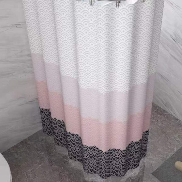 Polyester Waterproof And Mildew Proof Bathroom Partition Curtain Shower Curtain