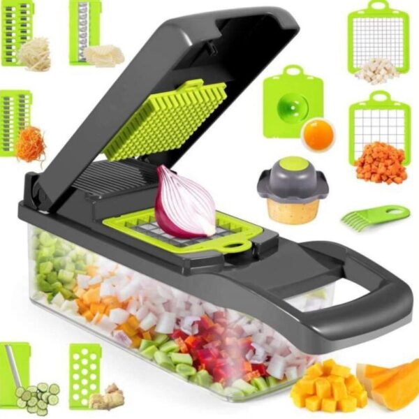 12 In 1 Manual Vegetable Chopper Kitchen Gadgets Food Chopper Onion Cutter Vegetable Slicer