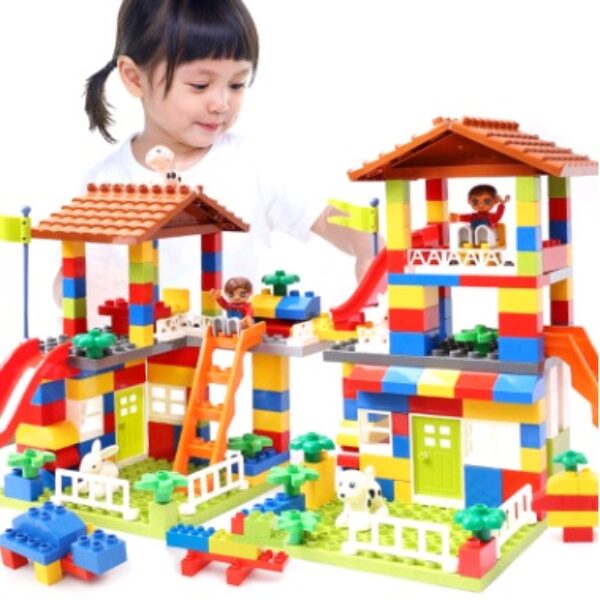 Children's puzzle building blocks, boys and girls, city baby, children's toys, early childhood toys