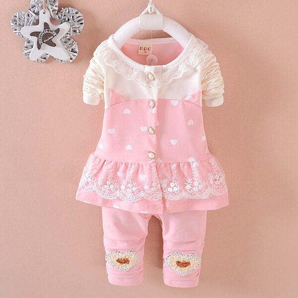 Bibi Cola Baby Girls Clothing Sets Toddle Tracksuits Kids Tops