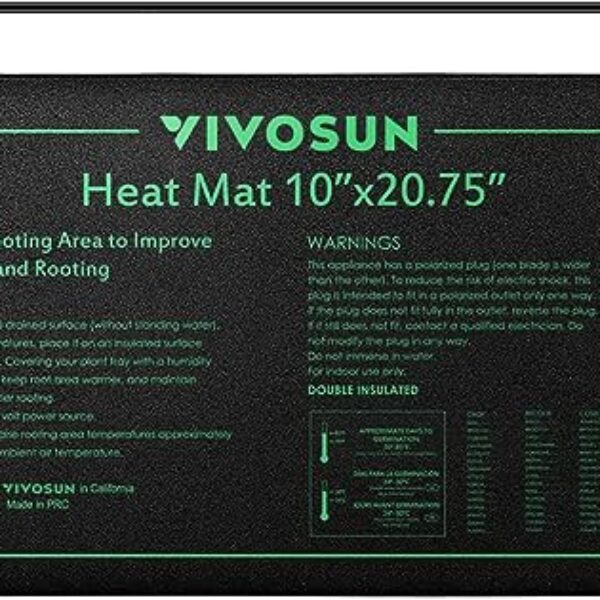 VIVOSUN Durable Waterproof Seedling Heat Mat 10" x 20.75"